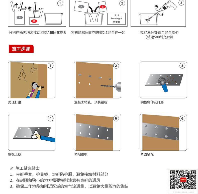 包钢湾里粘钢加固施工过程